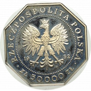 Third Republic, 50,000 gold 1992 Virtuti Militari