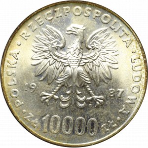 PRL, 10.000 złotych 1987 Jan Paweł II