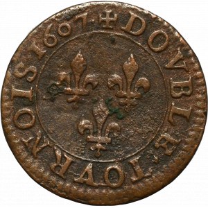 France, Henry IV, Double turnois 1607