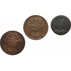 Itálie, sada měděných mincí