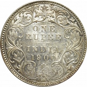 Britská Indie, 1 rupie 1900, Bombaj