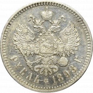 Rusko, Mikuláš II., rubl 1898 **