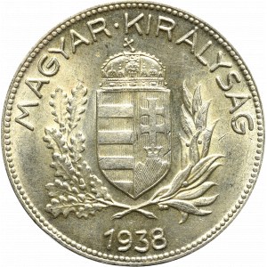 Hungary, 1 pengo 1938 BP, Budapest