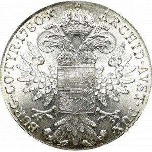 Rakúsko, Mária Terézia, Thaler 1780 - nová razba