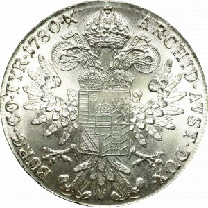 Rakúsko, Mária Terézia, Thaler 1780 - nová razba