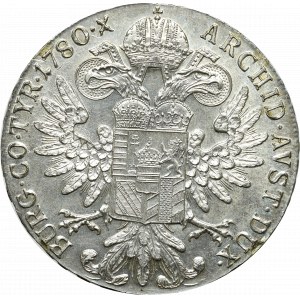 Austria, Maria Teresa, Talar 1780 - nowe bicie