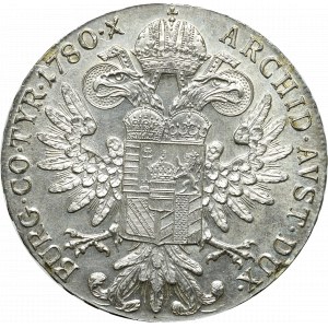 Rakousko, Marie Terezie, tolar 1780 - nová ražba