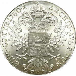 Rakúsko, Mária Terézia, Thaler 1780 - nová razba