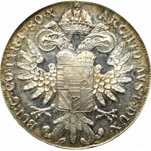 Austria, Maria Teresa, Talar 1780 - nowe bicie lustrzane