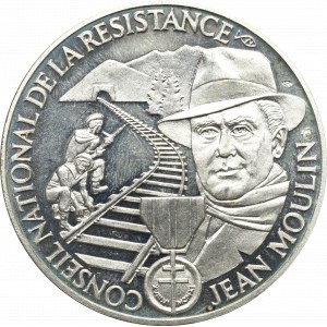 France, silver medal Jean Moulin