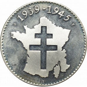 France, silver medal Jean Moulin