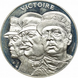 France, silver medal Victory WWII