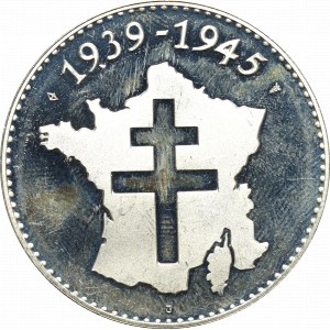France, silver medal Victory WWII
