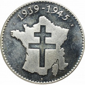 Francie, medaile za kapitulaci Japonska - stříbrná