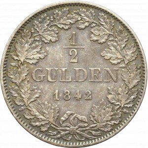 Germany, Hohenzollern-Hechingen, 1/2 gulden 1842