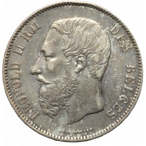 Belgie, 5 franků 1873