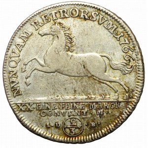 Nemecko, Brunswick-Wolfenbüttel, 2/3 thaler 1766