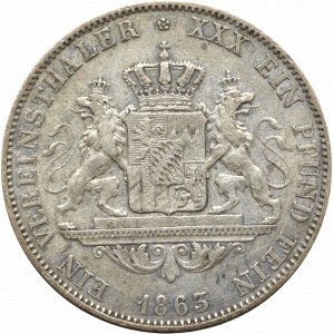 Germany, Bayern, Ludwig II, Taler 1863