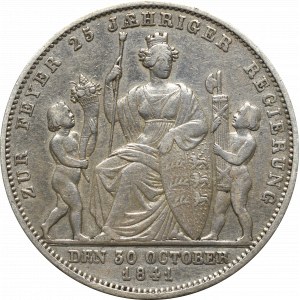 Germany, Wuertemberg, 1 gulden 1841 - 25 years of reign
