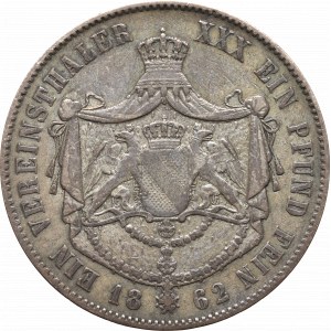 Germany, Baden, Thaler 1862