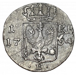 Německo, Prusko, 1 krajcar 1794 B