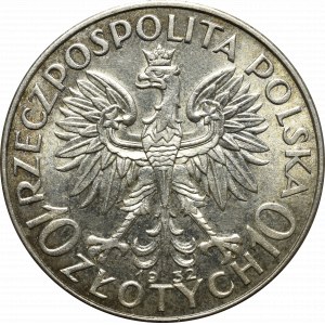 Druhá polská republika, 10 zlotých 1932 BZM, Londýn