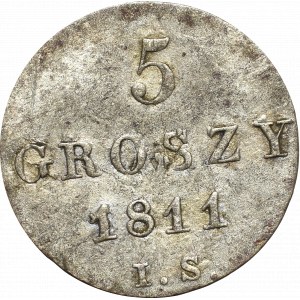 Duchy of Warsaw, 5 groszy 1811