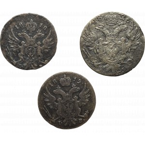 Kingdom of Poland, Set of 5-10 pennies 1818-26