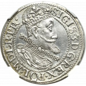 Sigismund III, 18 groschen 1615, Danzig - NGC MS62 ex Pączkowski