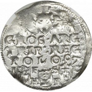 Žigmund III Vasa, Trojak 1597, Bydgoszcz - KRÁSNY - NGC MS65