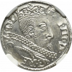 Zikmund III Vasa, Trojak 1597, Bydgoszcz - NGC MS64