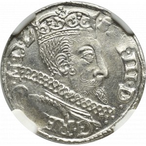 Žigmund III Vasa, Trojak 1597, Bydgoszcz - NGC MS64