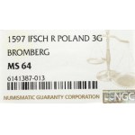 Sigismund III, 3 groschen 1597, Bromberg - NGC MS64