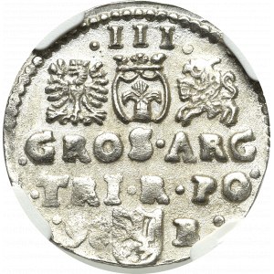 Sigismund III Vasa, 3 groschen 1598, Bromberg - NGC MS63