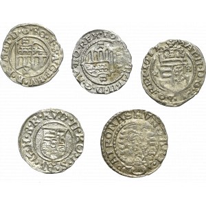 Hungary, Lot of denarii 1584-1618