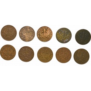 Second Republic, Set of 5 pennies 1923-1939