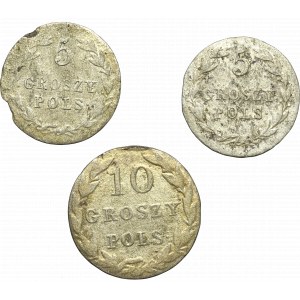 Kingdom of Poland, Alexander I, Set of 5 and 10 pennies