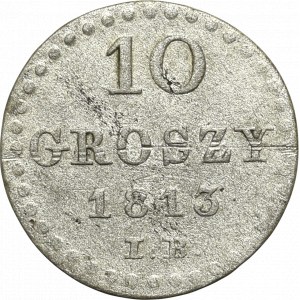 Herzogtum Warschau, 10 groszy 1813 IB, Warschau