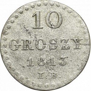 Grand Duchy of Warsaw, 10 groschen 1813