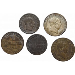 Niemcy, Prusy, Zestaw monet srebrnych