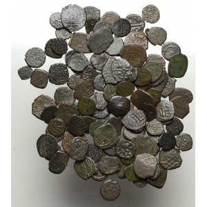 Indie, Zestaw monet miedzianych (~115 egz)