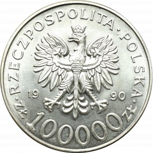 III RP, 100.000 złotych 1990 Solidarność