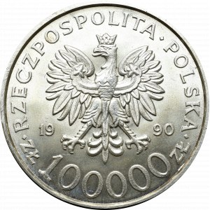 III RP, 100.000 złotych 1990 Solidarność