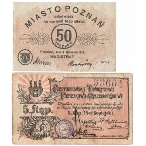 Częstochowa, Poznań - Set of replacement banknotes
