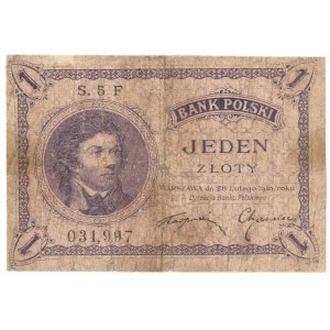 II RP, 1 złoty 1919 S. 5 F