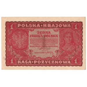 II RP, 1 Polish mark 1919 I SERIES LH