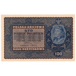 II RP, 100 marek polskich 1919 ID SERJA I