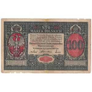 GG, 100 polských marek 1916, Generál