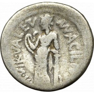 Roman Republic, Manius Acilius Glabrio, Denarius (49 BC)