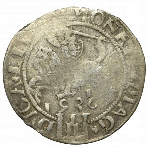 Sigismund I the Old, Groat 1536, Vilnius